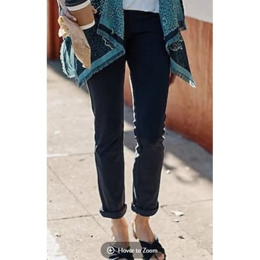 Wearever Smooth-Fit Knit Stretch Boyfriend Jeans - Navy Blue - Size XS - $89